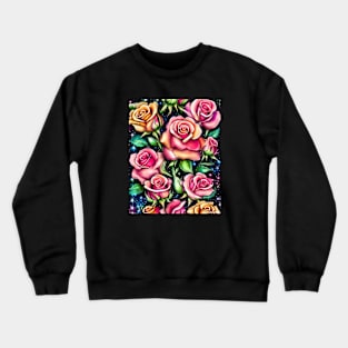 Dreamlike Roses Crewneck Sweatshirt